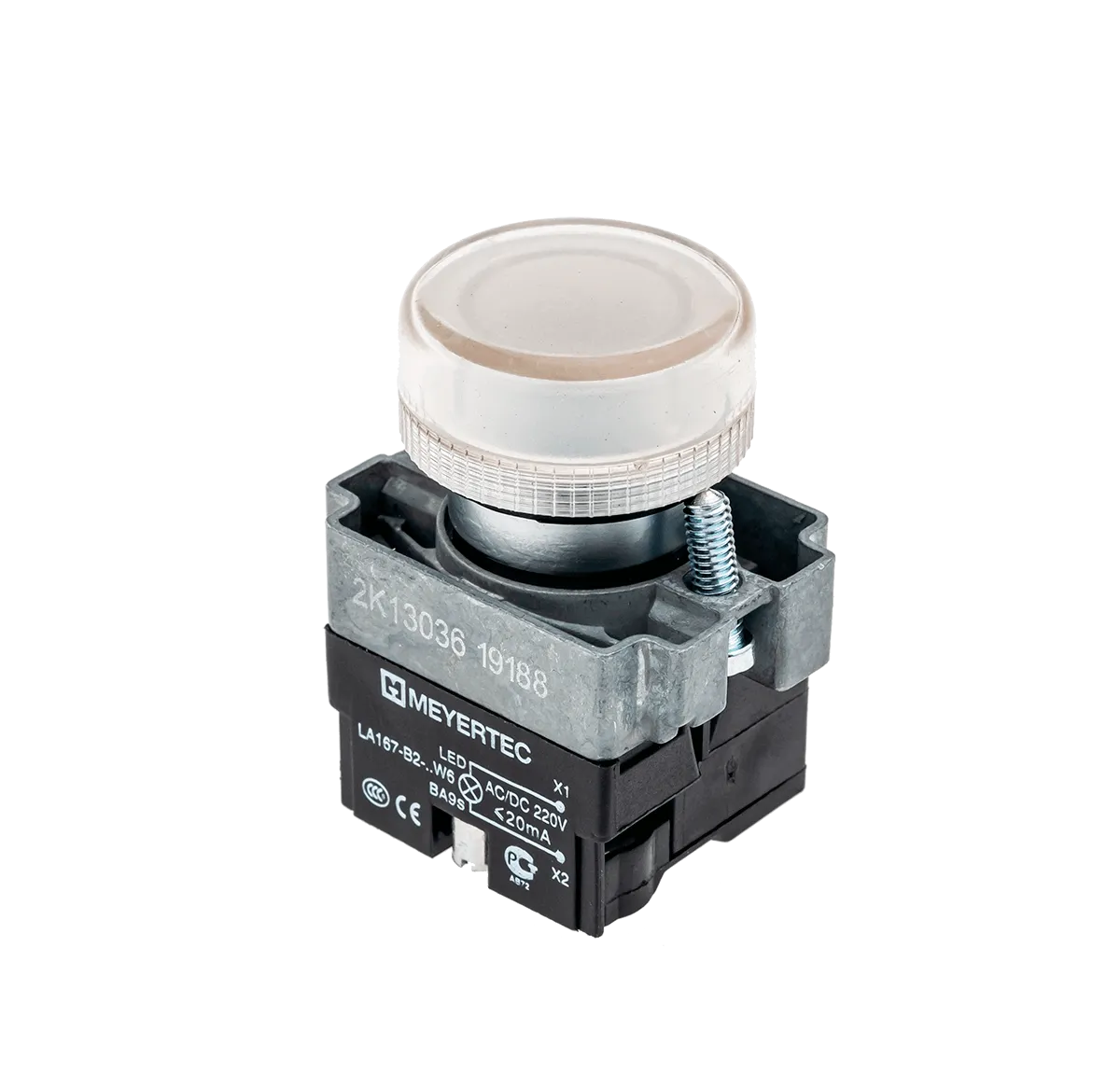 Сигнальная лампа белый, 220V AC/DC