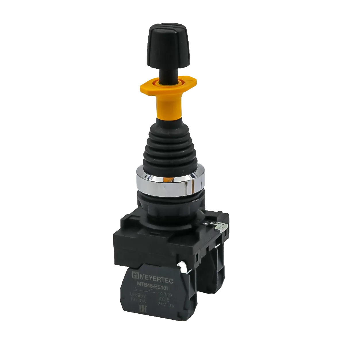 Джойстик в сборе, 2NO, 2 положения с возвратом и блокировкой