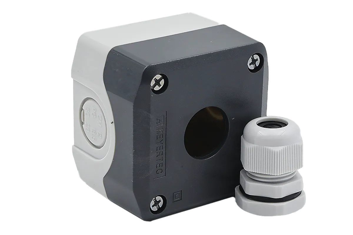 Корпус кнопочного поста, 1 место, серый, IP67