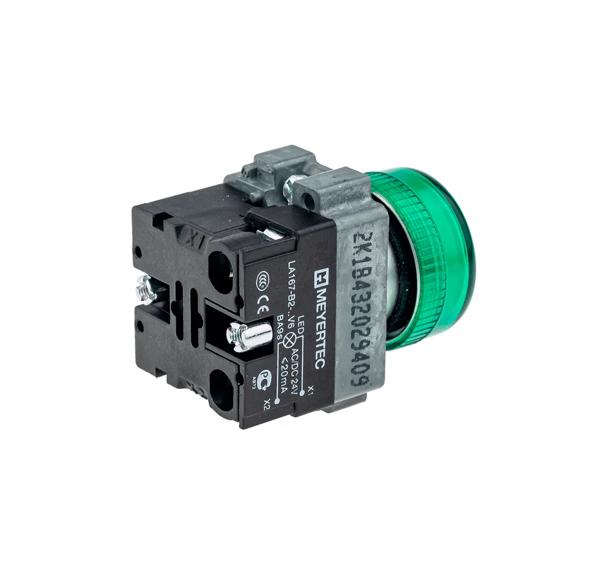 Сигнальная лампа зеленый, 24V AC/DC