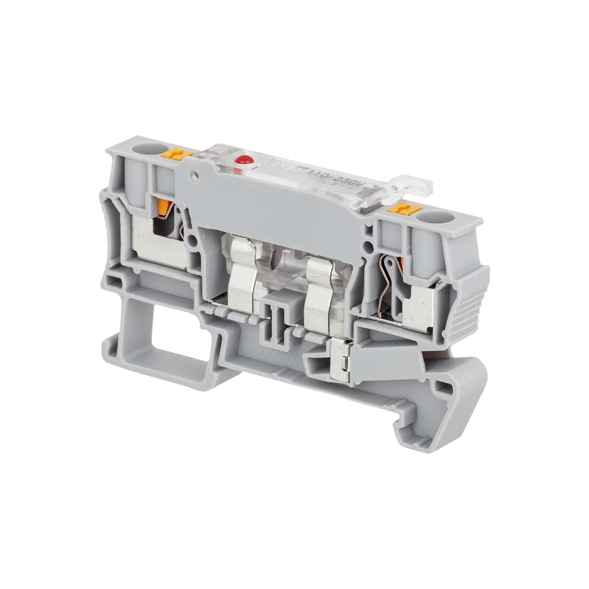 Клемма push-in с держателем предохранителя, 4 мм², индикация 220В