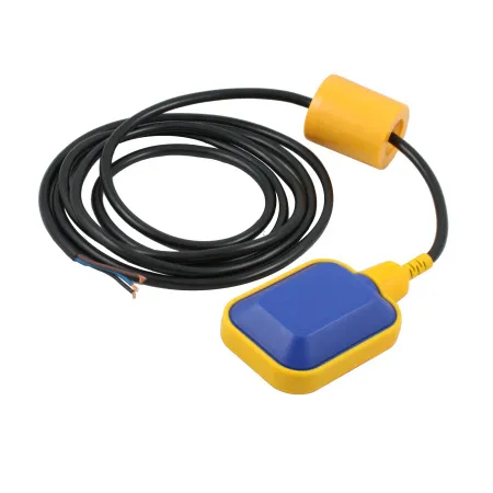 Поплавковый датчик уровня жидкости, исполнение на кабеле 5 м, -10 +80 С, поплавок, кабель- полипропилен