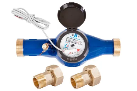 Счетчик воды ЭКО НОМ-32Х ДГ латунь универсальный + КМЧ