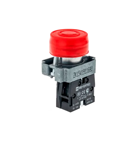 Кнопка в кожухе, красная 1NC